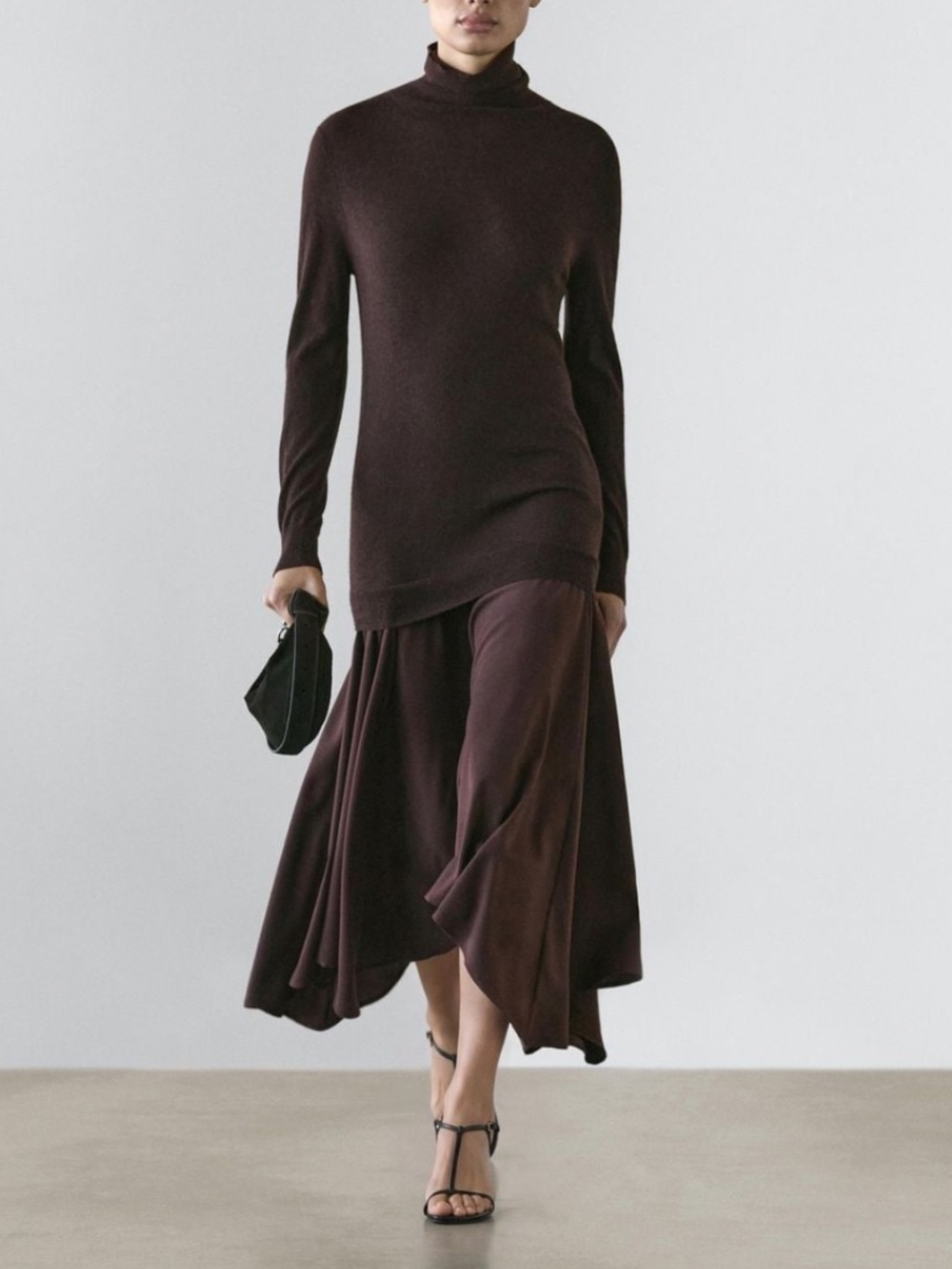 Massimo Dutti - Wool Blend Knit Dress w/ Contrast Detail (NWT)